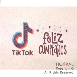 LAMINA COMESTIBLE TIK TOK P/TORTAS 27CM x 21CM x 1